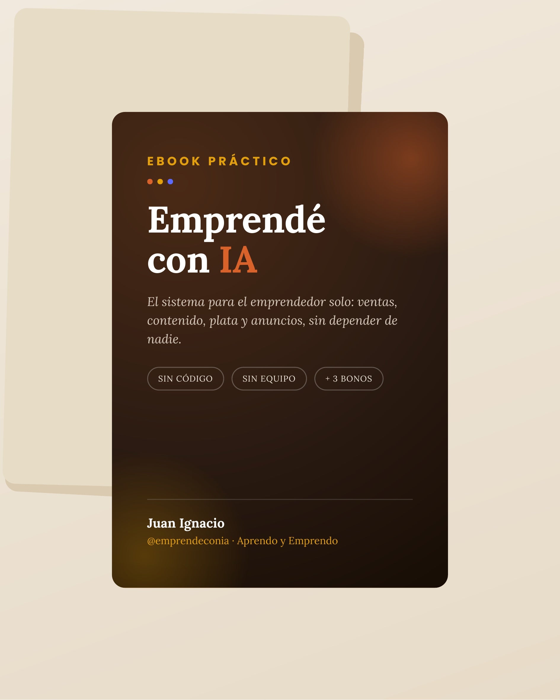 Emprendé con IA — El Sistema para el Emprendedor Solo